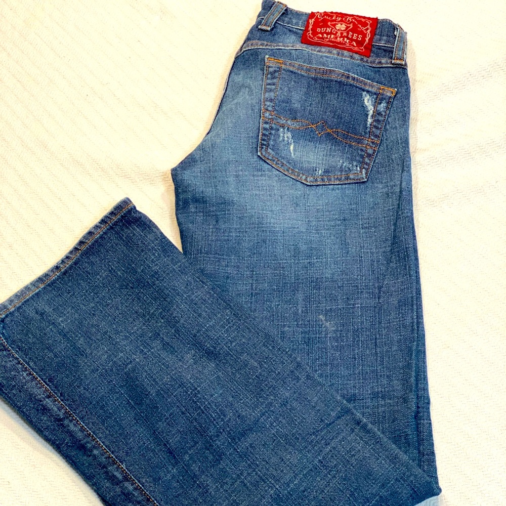 Distressed Lucky Brand Dungarees sz 2/26 flare Jean